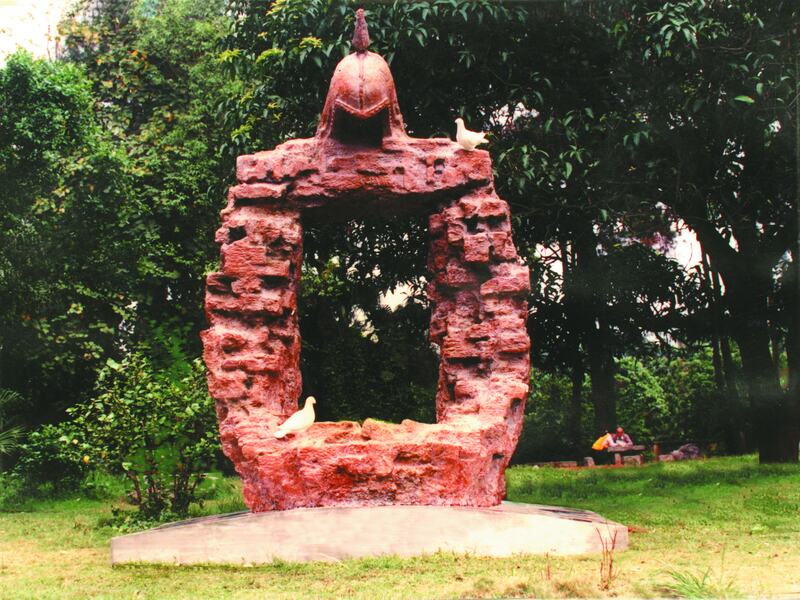 Civilized Ruins, glass-fibre reinforced plastic, stainless steel, 1990