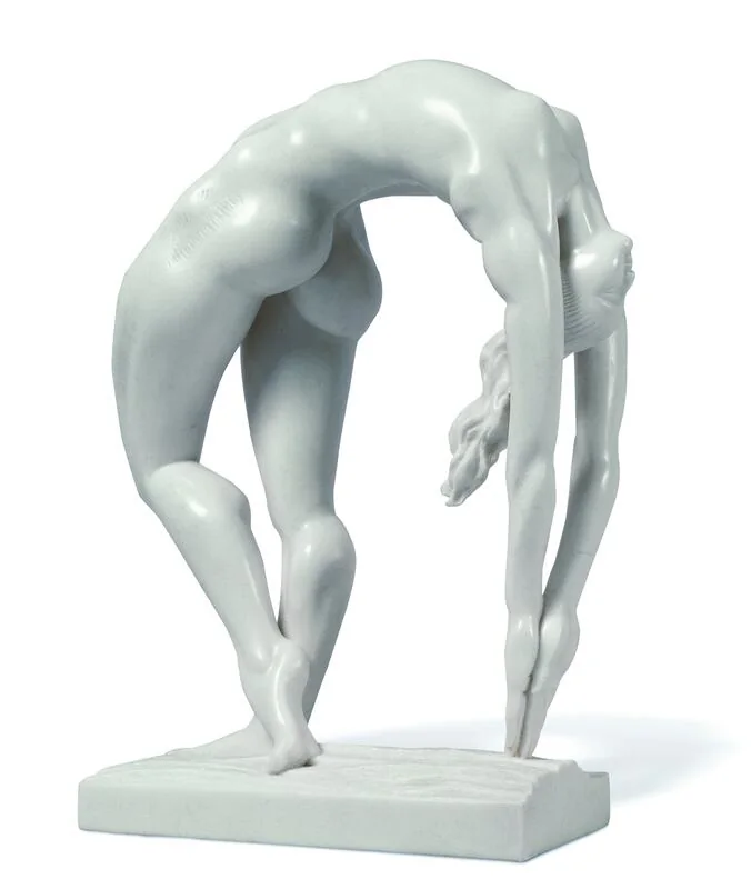 The Beauty of Curved Stretching (Part 1), white marble, 2010